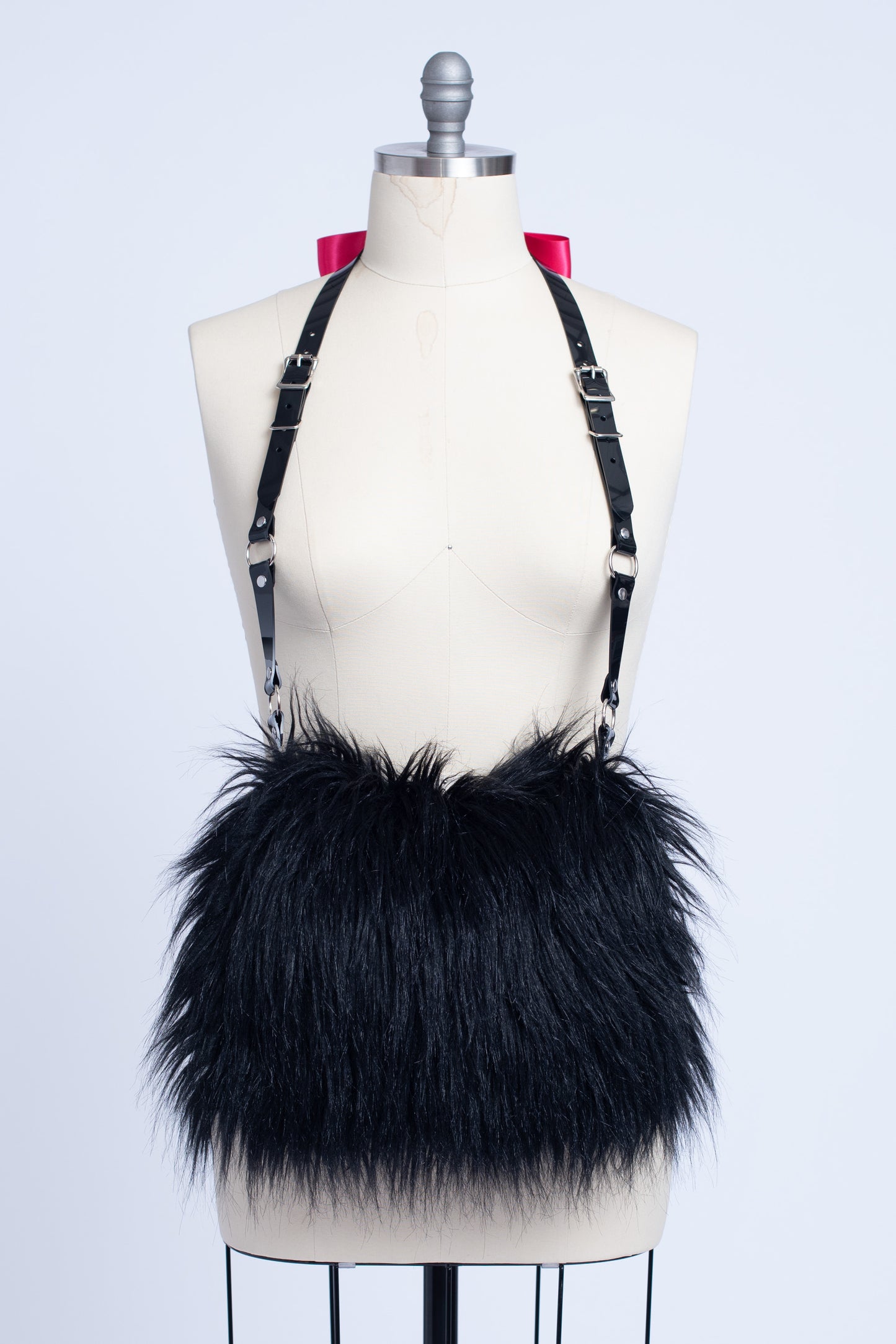 Faux Fur Harness Muff