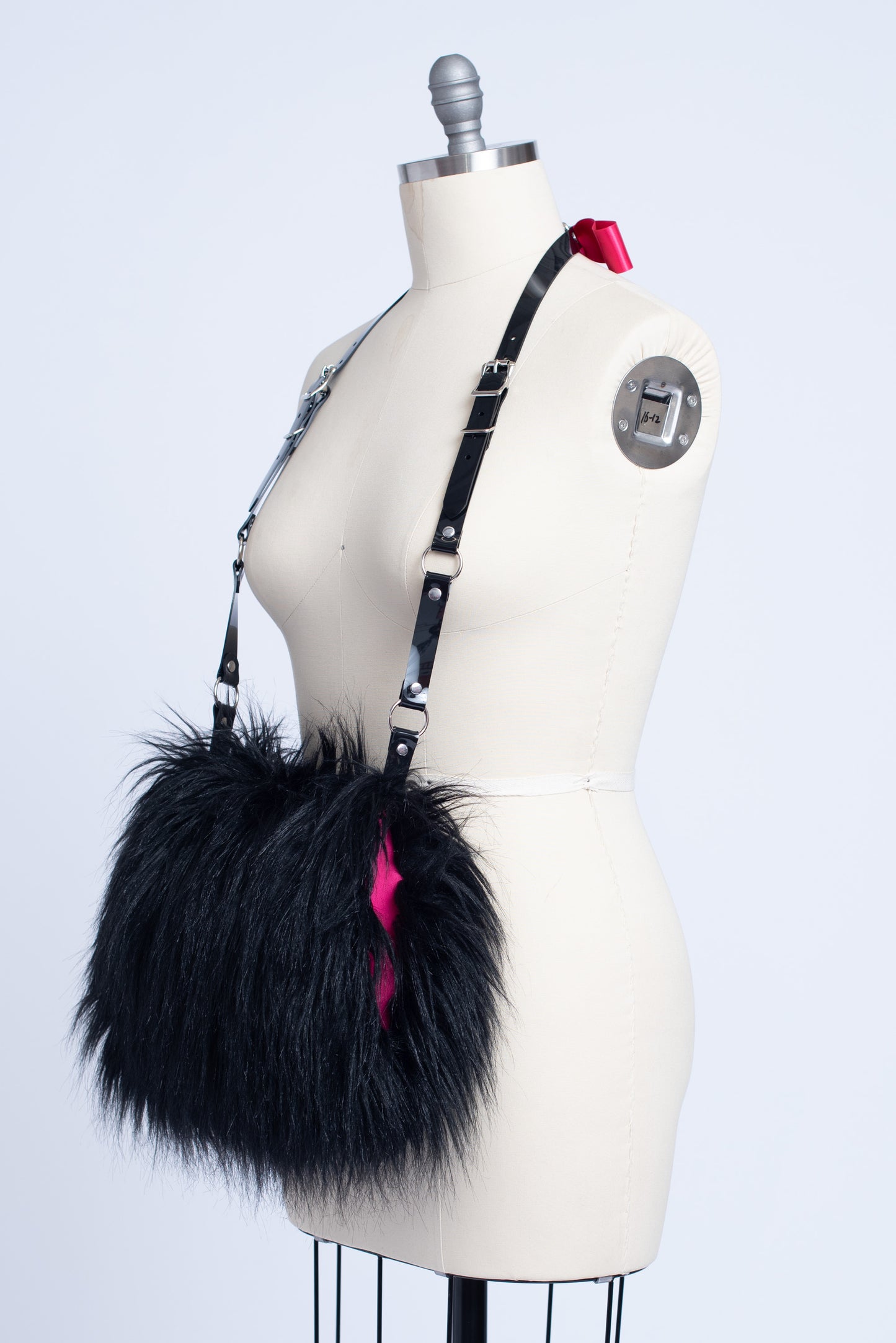 Faux Fur Harness Muff