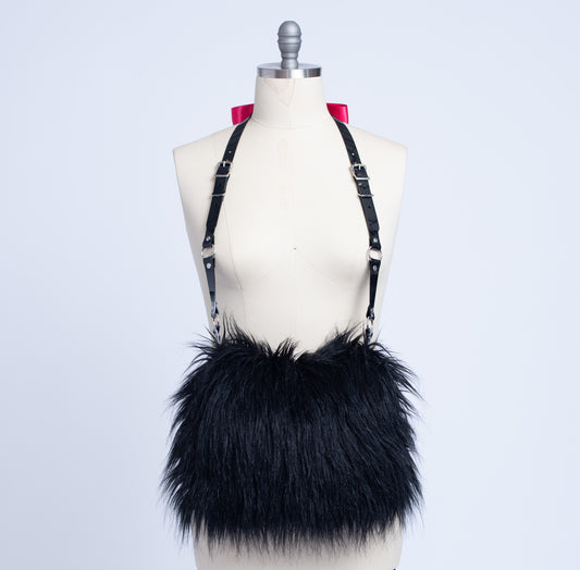 Faux Fur Harness Muff