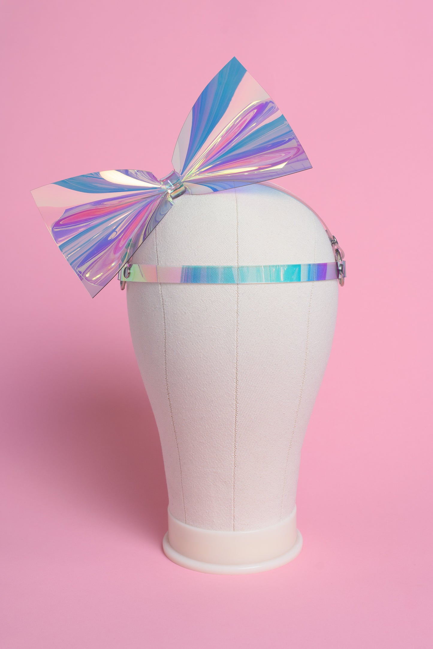 Iridescent Bow Harness Headpiece