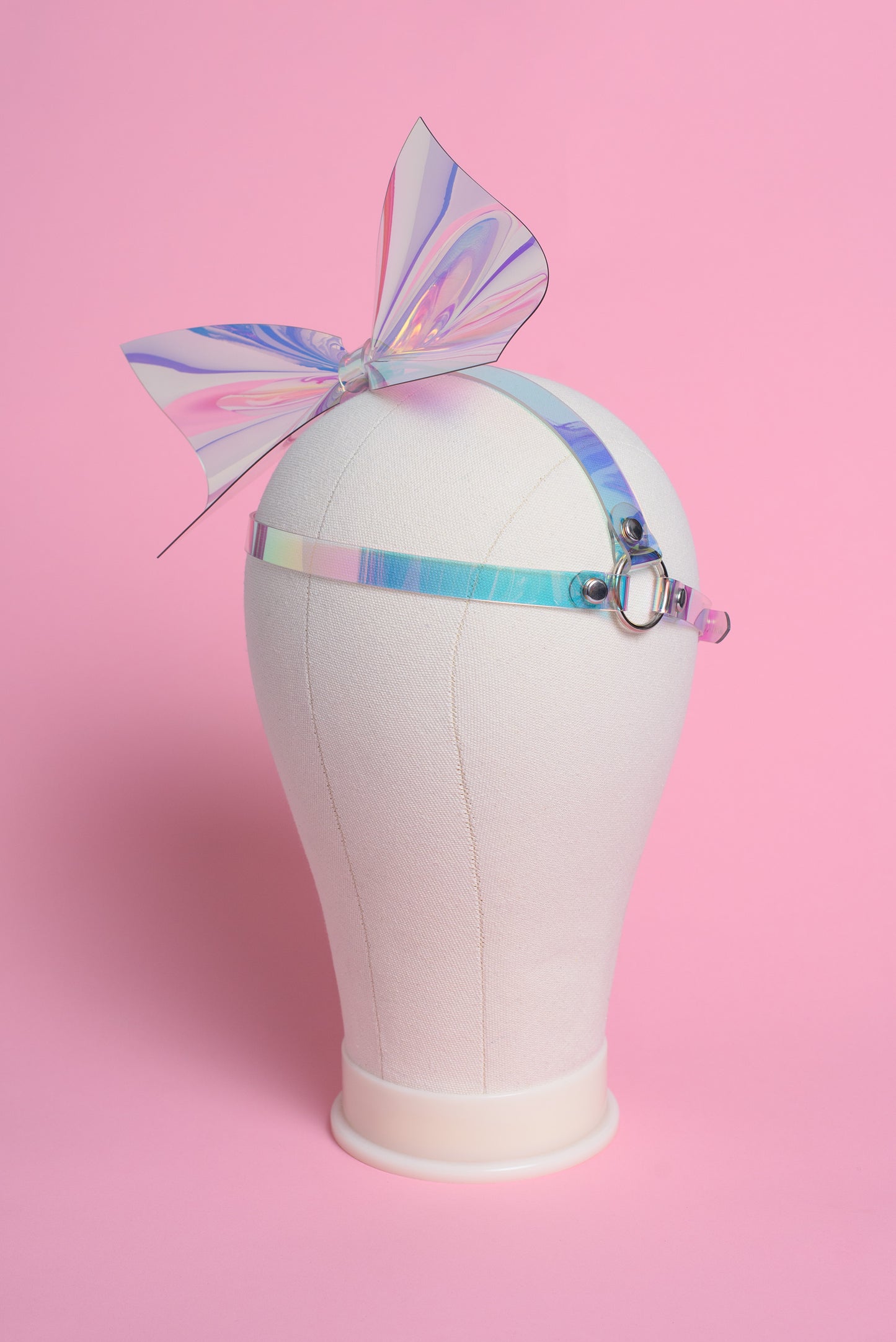 Iridescent Bow Harness Headpiece