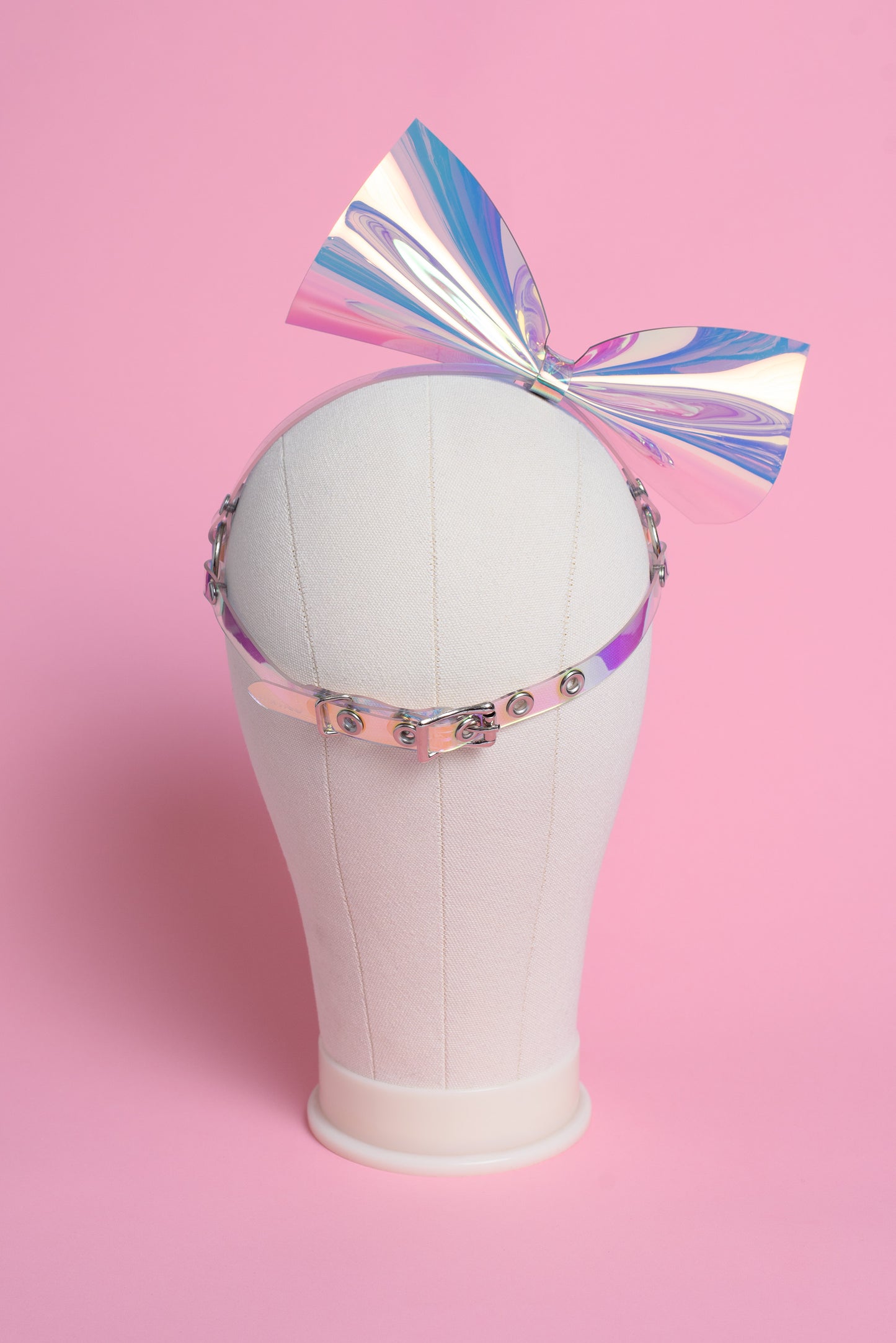 Iridescent Bow Harness Headpiece