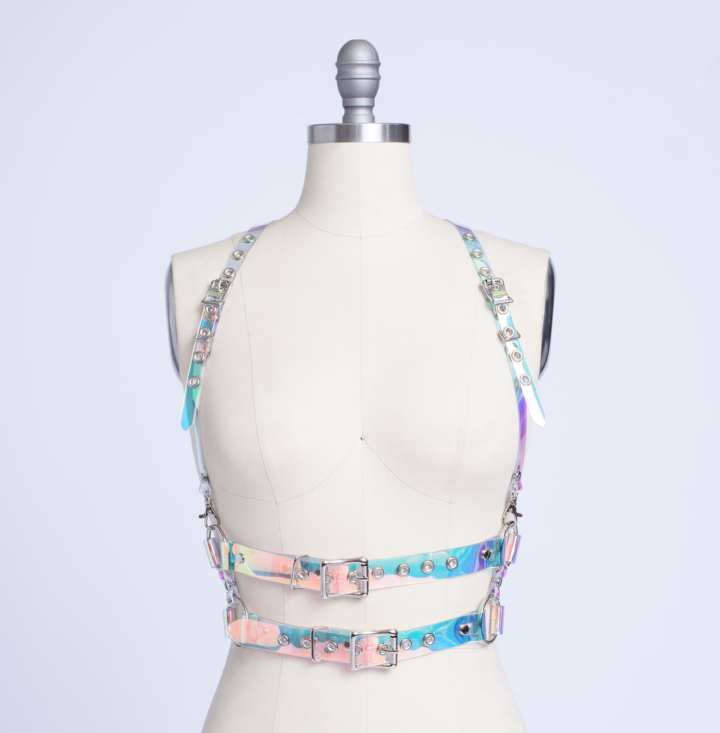 Double Buckle Iridescent Harness