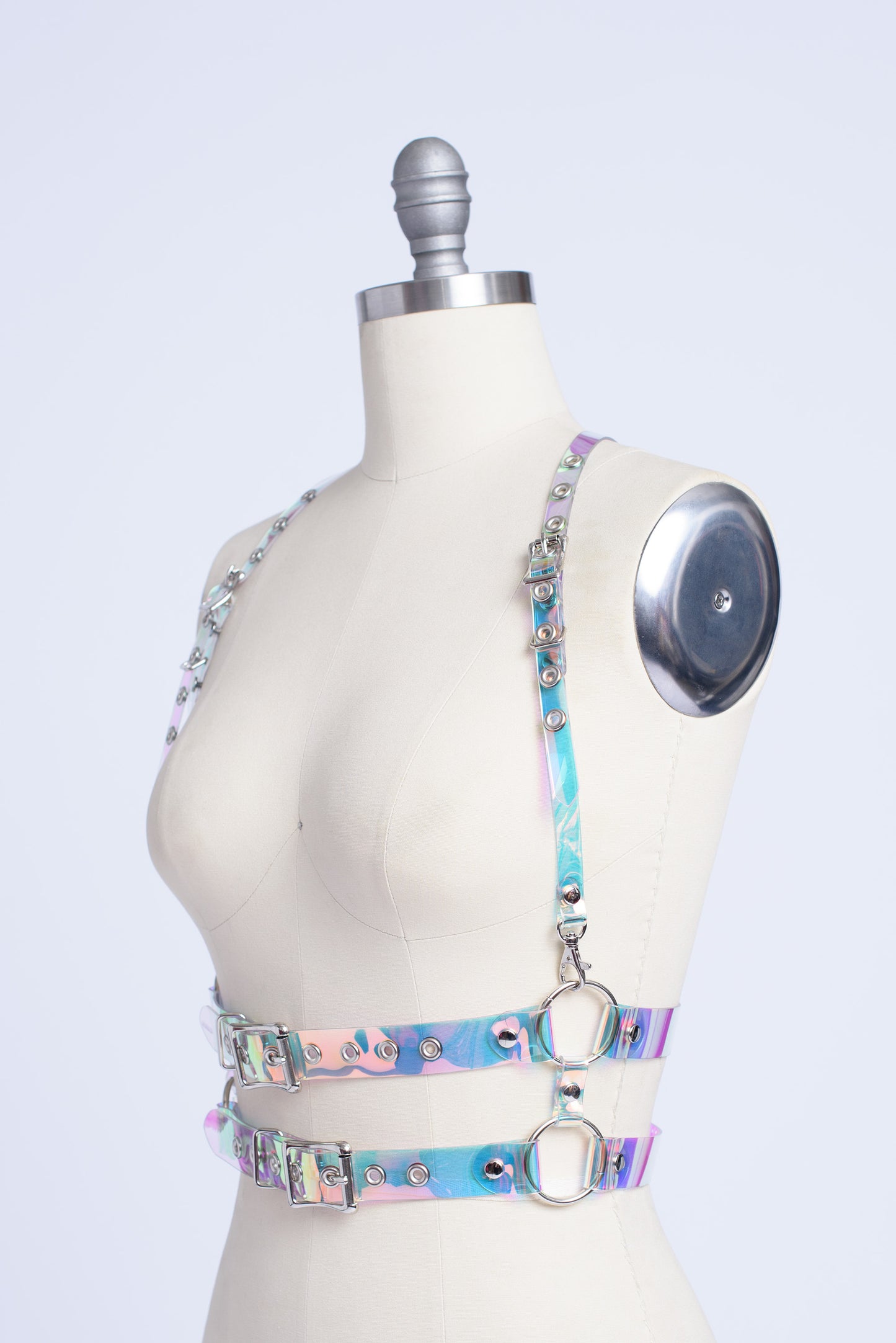 Double Buckle Iridescent Harness