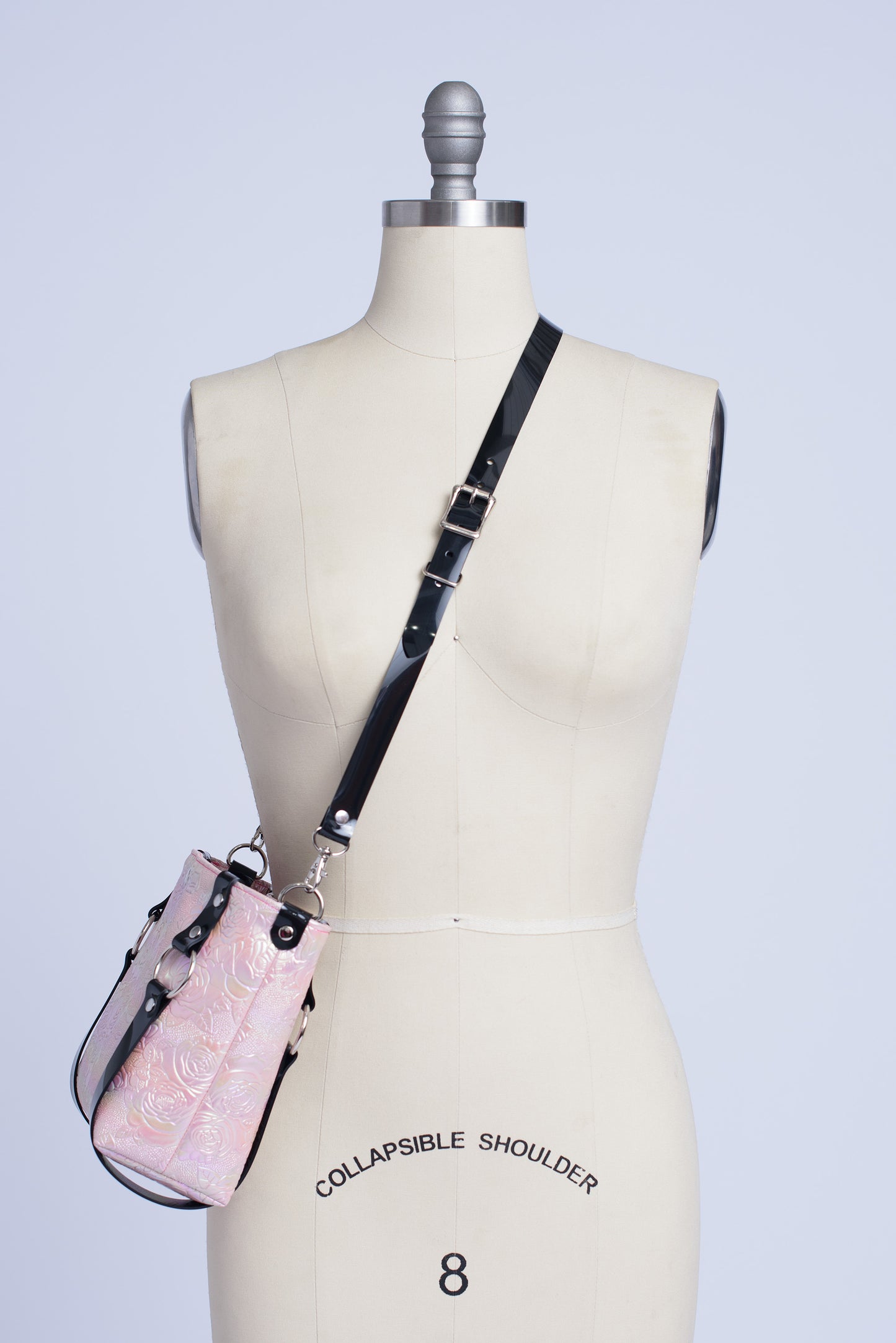 Iridescent Floral Mini Harness Bag