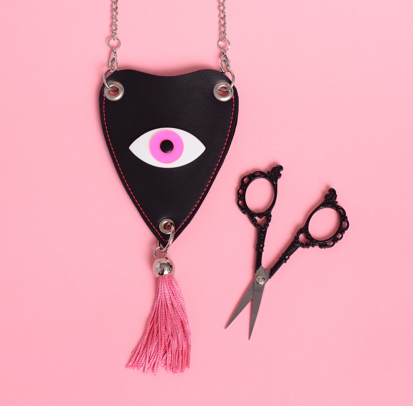 Planchette Chatelaine Scissors Necklace Bag