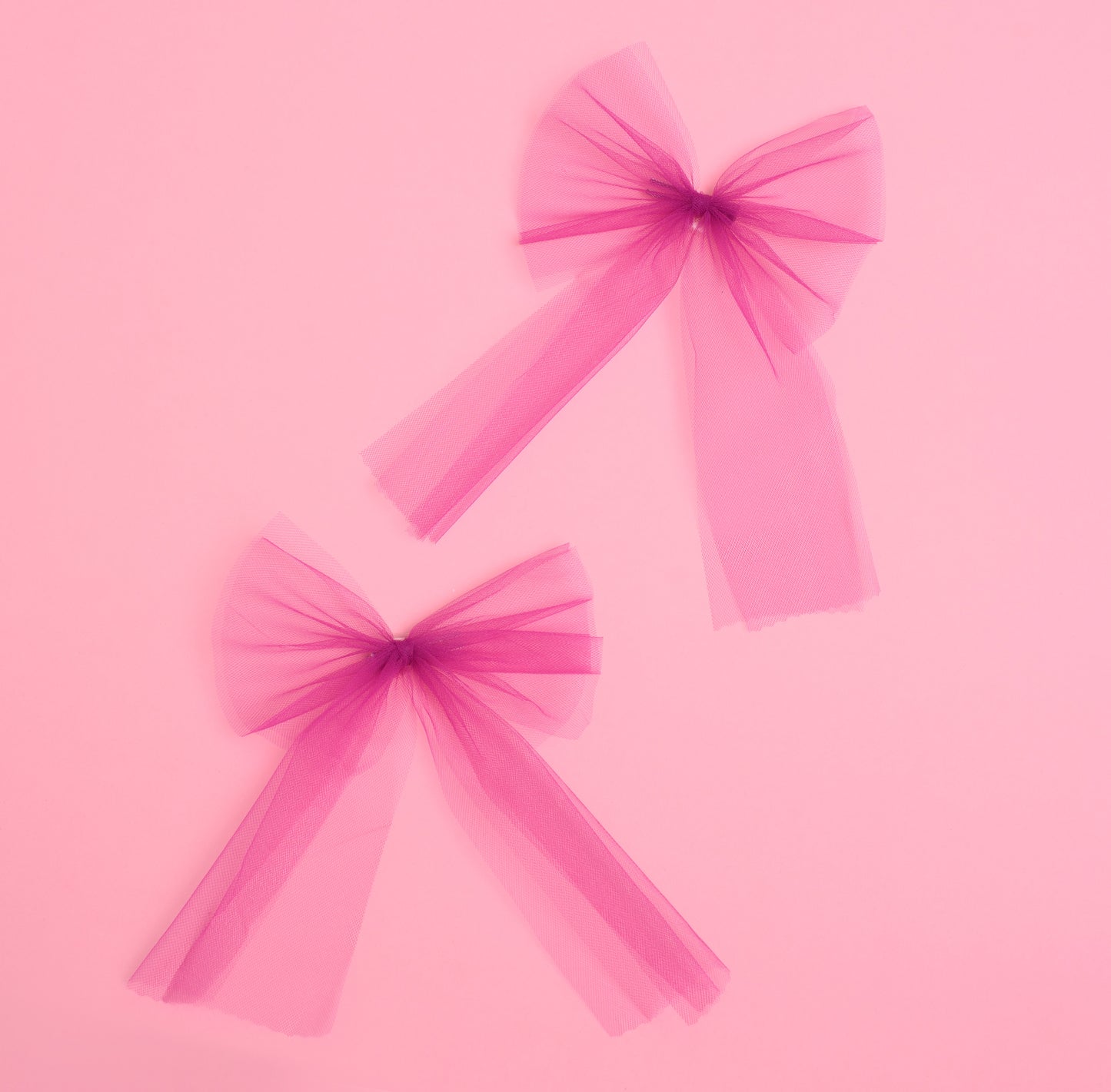 Tulle Bow Hair Clip Set