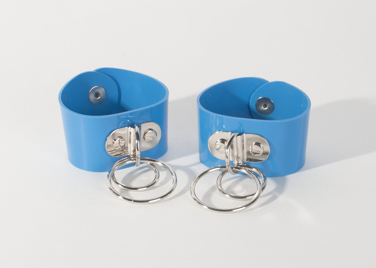 Blue Trouble O Ring Cuff Bracelet