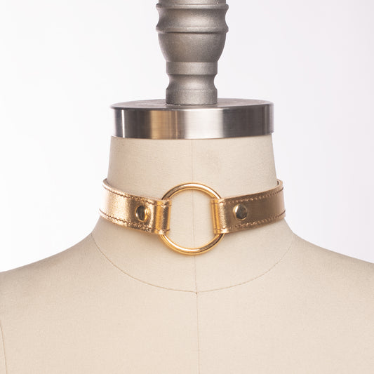 Metallic Oh Choker Collar