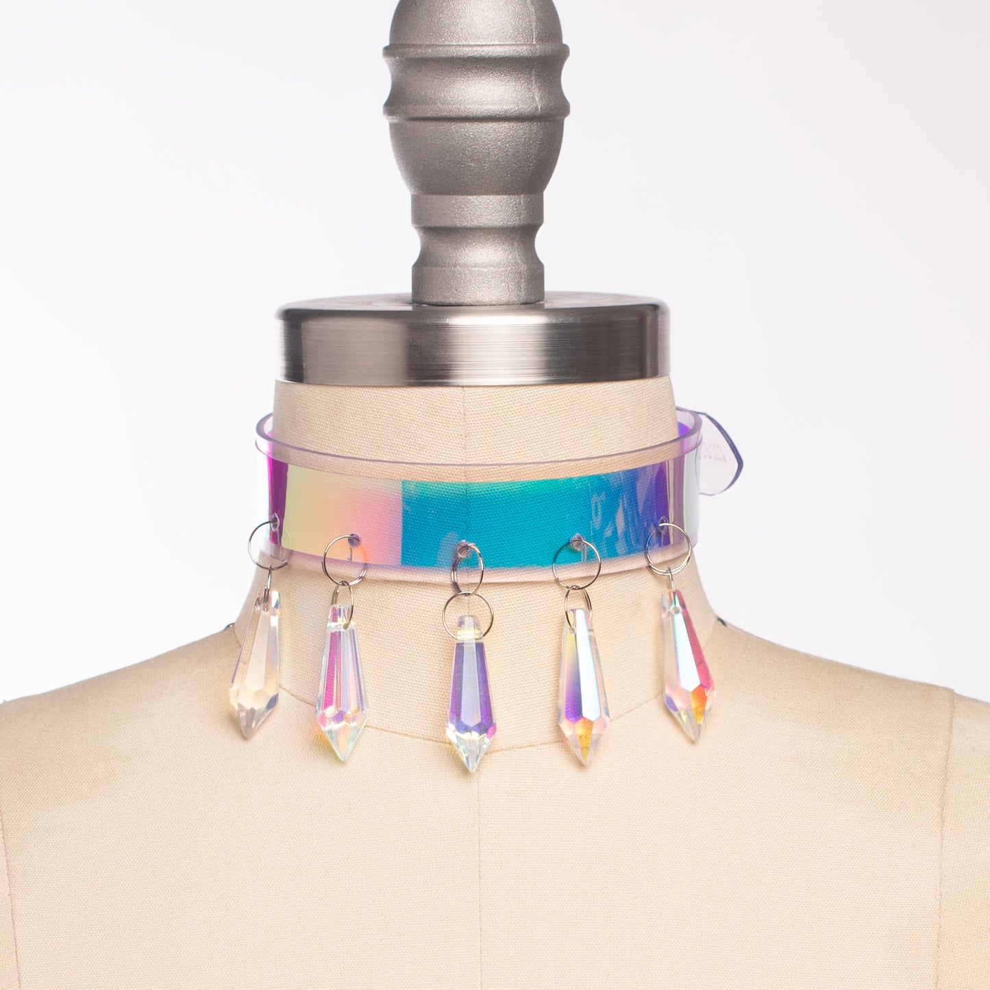 Centaurus Iridescent Crystal Choker Collar