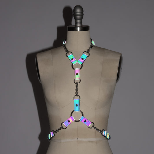 Reflective Rainbow Industrial Chained Harness