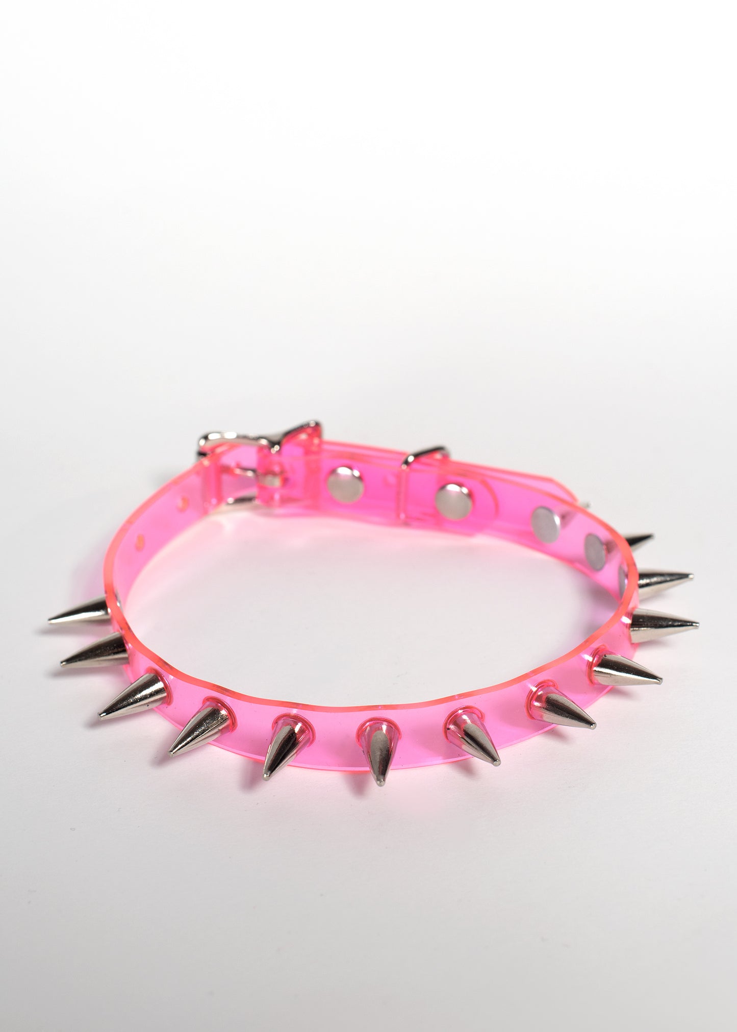 Neon Spiked Choker Collar