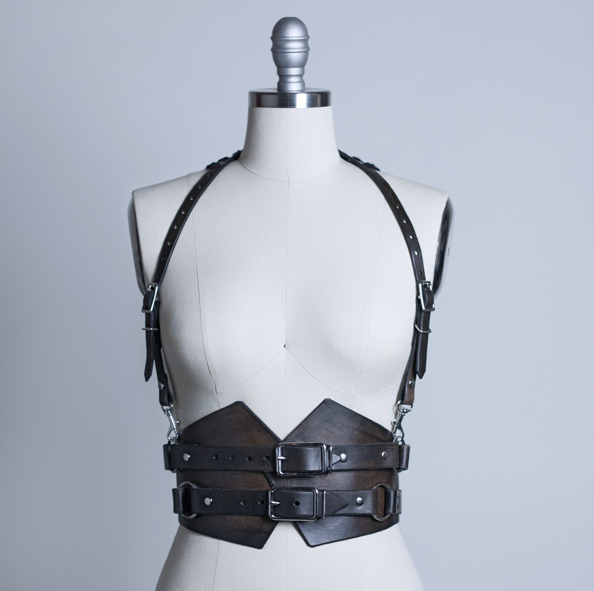 Apatico Gothic Millinery Harnesses Rebecca Halter Harness Belt