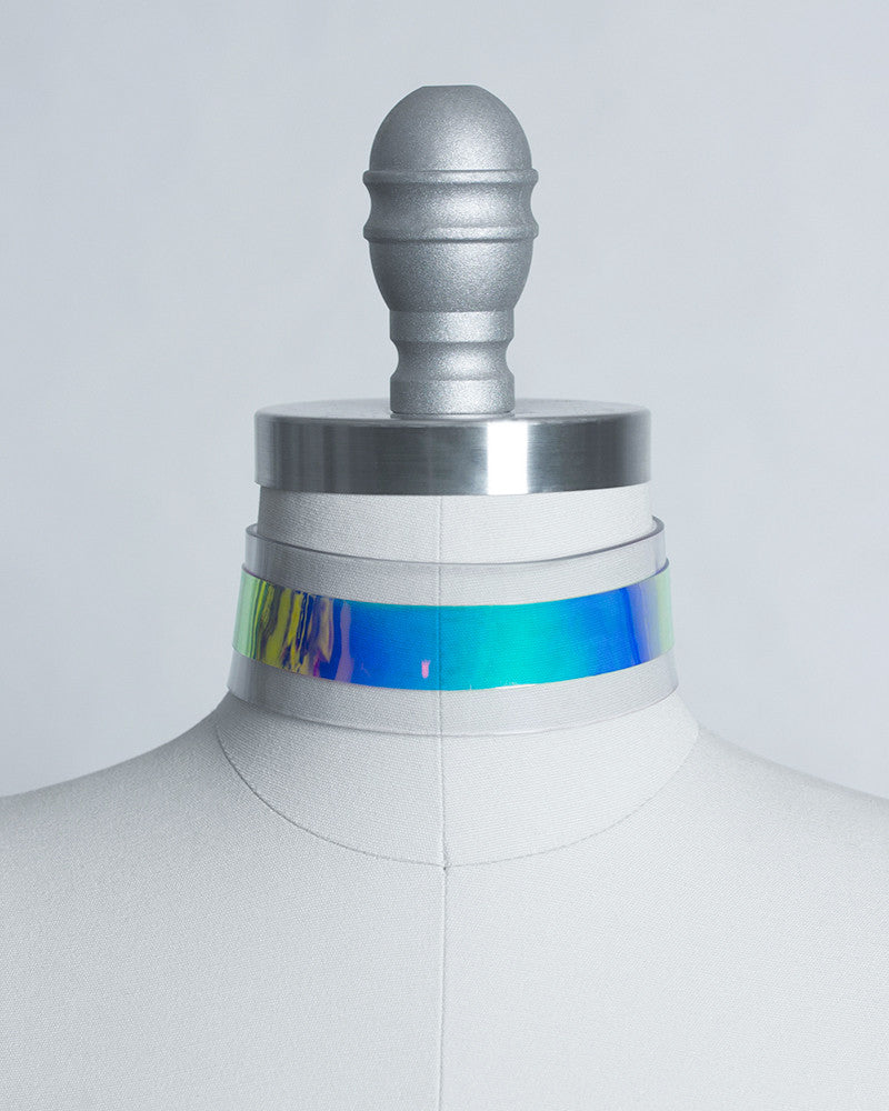 HOLOGRAPHIC CHOKER COLLAR - APATICO - 4