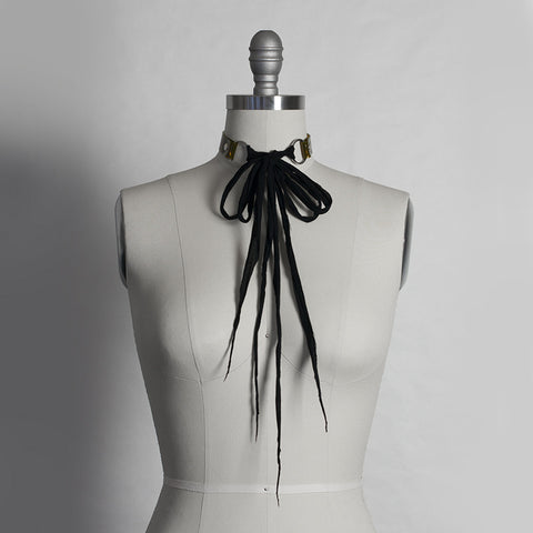 Apatico - Mini Spiked Choker Collar - Black PVC - Goth Punk 90s Necklace Small/Medium / Translucent Red PVC